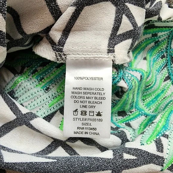 Lulumari Tropical Embroidered Track Pants - Picture 7 of 7